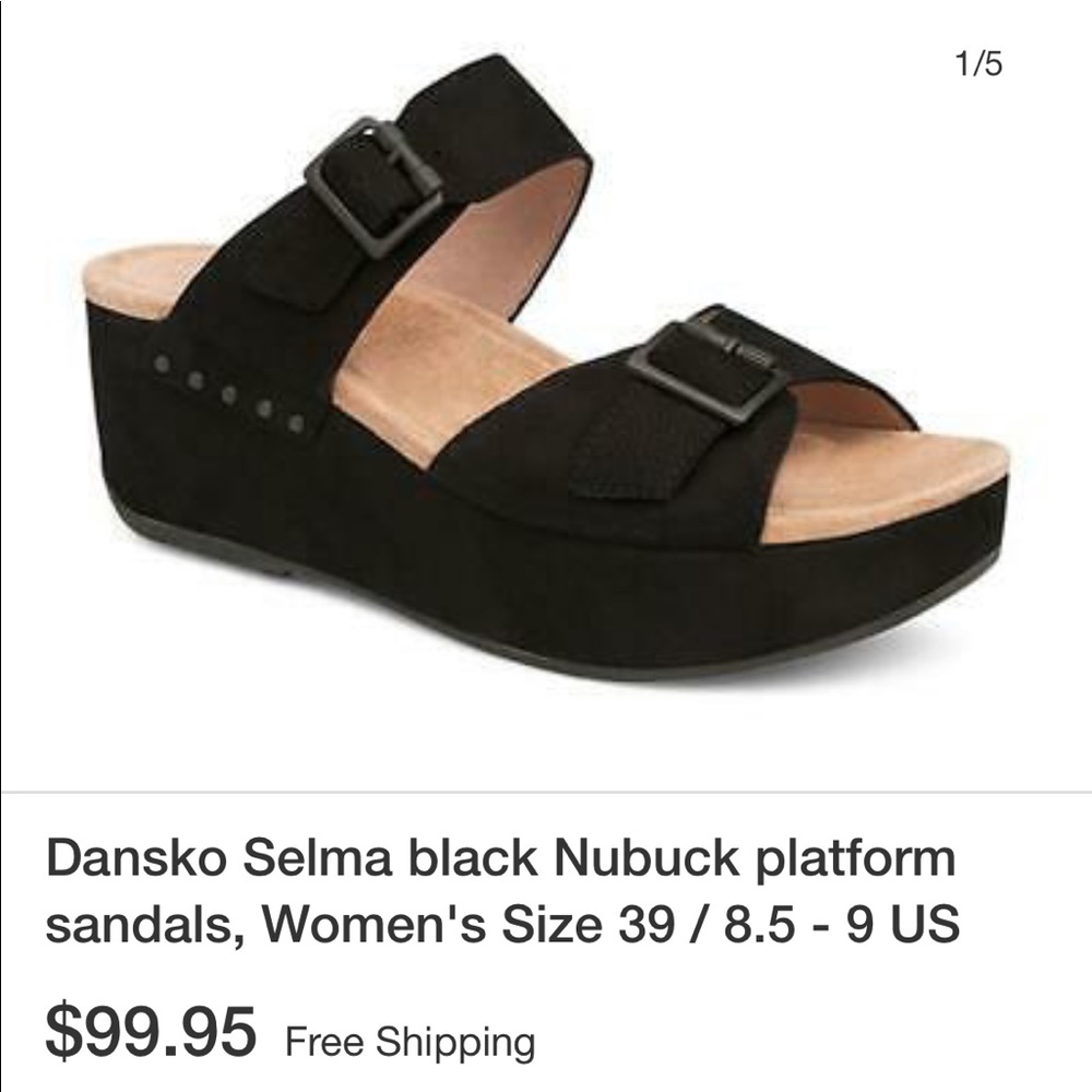 Dansko Selma platform Nuckbuck